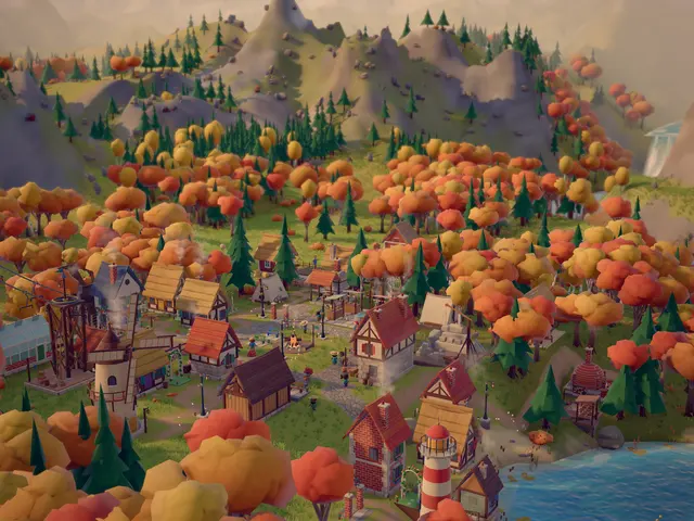Autumn colour across the valley.